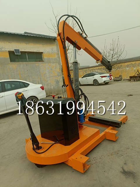 乌苏市自卸车厢随车吊 自制轮式四不像起重机 四驱平板吊 5吨 贵盛